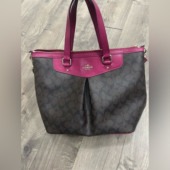 Coach Brown and Pink Women's Bag - Picture 1 of 7